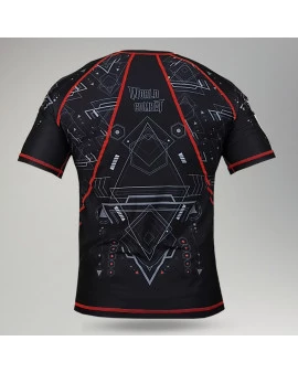 Rash Guard World Combat Black Tiger Manga Curta - Preto