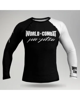 Rash Guard World Combat Competidor - Preto e Branco