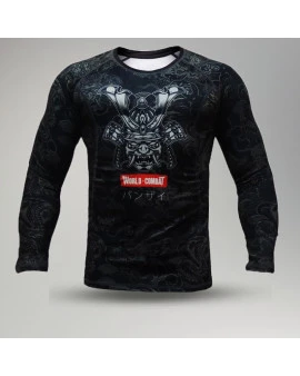 Rash Guard World Combat Samurai Warrior - Preto