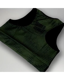 Top Feminino World Combat Tatical - Verde Militar