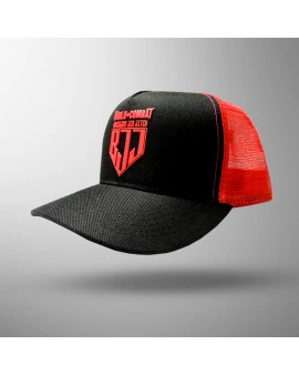 Boné World Combat BJJ Competidor - Preto/Vermelho