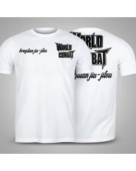 Camiseta World Combat Jiu-Jitsu - Branca