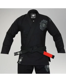 Kimono Black Ace Rage - Preto e Chumbo