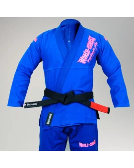 Kimono World Combat BJJ - Azul e Rosa