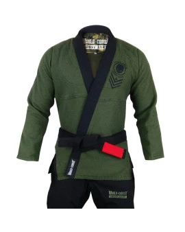 Kimono World Combat Ghost Army - Verde e Preto
