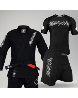 Kit: Kimono Black Ace Player + Rash Black Ace + Bermuda Black Ace