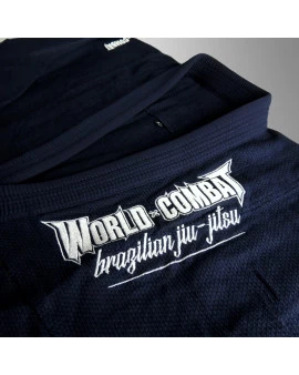 Jaleco (Wagui) World Combat BJJ - Azul Marinho